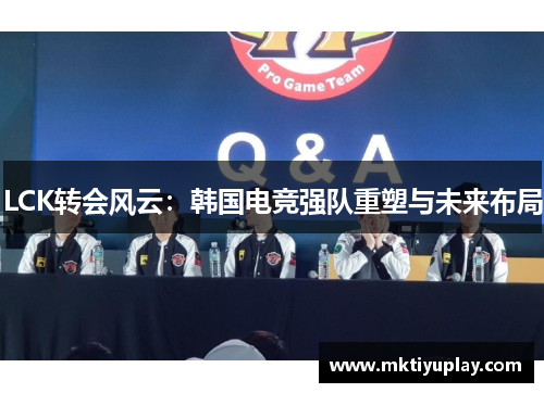 LCK转会风云：韩国电竞强队重塑与未来布局